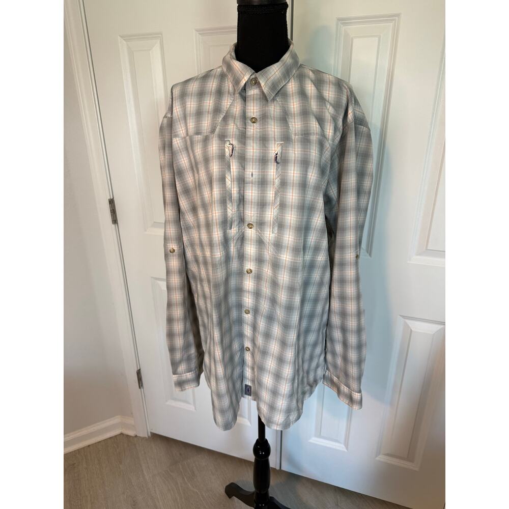 Patagonia Gray Plaid Button Down Shirt Lightweight Comfy Outdoor Hiking Travel - Picture 2 of 9